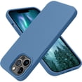 thumbnail image 1 of iPhone 13 Pro Case,[Military Grade Drop Protection] [Anti-Scratch Microfiber Lining] Silicone Shockproof Protective Phone Case Slim Thin Cover 6.1 inch, Blue, 1 of 5