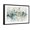 Black Frame, variant on Art.com Blue Silver III Art Print by Tom Reeves, 18" x 12"
