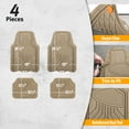 thumbnail image 5 of Armor All 4-Piece Tan All-Season Trim-to-Fit Floor Mats, 5 of 11