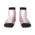 thumbnail image 7 of Breathable Athletic Socks Transgender Flag Cushioned Quarter Socks for Men Women, 7 of 7