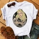 thumbnail image 3 of Ropa Kawaii de princesa de Disney para mujer, camisetas de verano para mujer, camisetas gráficas de dibujos animados Harajuku para chica, camiseta bonita, blusas para mujer, 3 of 5