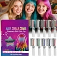thumbnail image 2 of 10 Colors Hair Chalk Combs, Festive Fun Hair Chalk Combs, Temporary Hair Color Dye for Girls Birthday Christmas New Year Cosplay Hair DIY Party, Easy Wash Out, 2 of 9