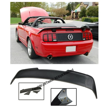 04 Roush V8 Mustang - Roush Style FiberGlass Rear Trunk Lid Wing Spoiler Lip For 05-09 Ford Mustang 2005 2006 2007 2008 2009 05 06 07 08 09 Roush