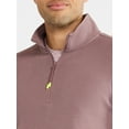 thumbnail image 4 of Athletic Works Men's and Big Men's Waffle Quarter Zip Pullover, Sizes S-3XL, 4 of 6