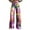 Pink, variant on yunLCZ Wide Leg Pants Woman 2025 New Summer Flower Wide Leg Pants Lightweight And Loose Casual Colorful Pants Imitation Jeans Office Slacks