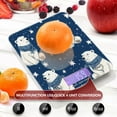 thumbnail image 4 of WOBOGO Cute Polar Bears Pattern Kitchen Scale Digital Gram and Ounce Weighing for Cooking Baking Ketogenic Diet Meal Prep, 4 of 7