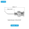 thumbnail image 2 of 12 Pcs 24G 0.51 Inch Bent Blunt Tip Dispensing Needle with Lure Lock for Refilling Liquid Adhesives, 2 of 6