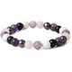 thumbnail image 1 of Pulsera de amatista natural hecha a mano con cristales curativos para mujer, pulsera de cuentas de piedra natural, 1 of 5