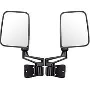 SCITOO Side View Mirrors A Pair of Mirrors Compatible with 1995 For Jeep Wrangler 1997-2002 Wrangler 1987-1994 Wrangler Models with Half Door Manually Fold Non-heated Exterior Mirrors