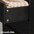 thumbnail image 4 of Modern Tall Black 5-Drawer Dresser, 48" Height Storage Cabinet with Metal Handles for Bedroom, Hallway or Living Room, 4 of 8