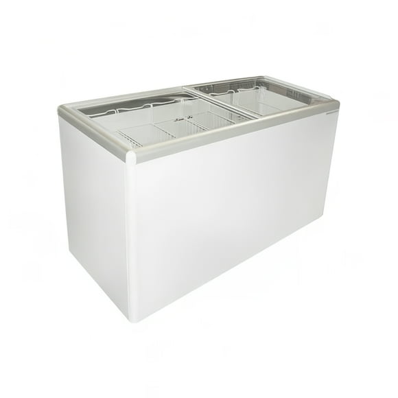 Excellence Industries EURO-16HC 59 1/4" Congélateur à Crème Glacée Mobile avec Capacité de Boîte de 18 - Blanc, 115v