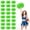 Matte green, variant on Cheerleading Pom Poms 22 Pcs with Handle Style, Handheld Squad Pompoms for Sports Team Cheer Spirit Games Dance Party Adults