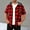 Red-04, variant on Mens Shirts, LONKITO Casual Hooded Plaid Shirts Short Sleeve Button Down Shirt with Pocket, Size M