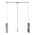 thumbnail image 2 of Pull Down Closet Rod Adjustable Width Wardrobe Organizer Soft Return Space Saving Clothes Hanging Rail, 2 of 7