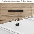 thumbnail image 5 of IDEALSOUL Nightstand for bedroom, Gray Farmhouse End Table with Charging Station, 3 Drawers Storage, 5 of 10
