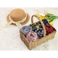 thumbnail image 5 of Bufandas de gasa para mujer - 27.6 X27.6 - Pañuelo cuadrado con estampado floral Pañuelo para el cuello Pañuelo para el cuello Girasol negro 70x70cm/27.6x27.6 inches(LxW), 5 of 5