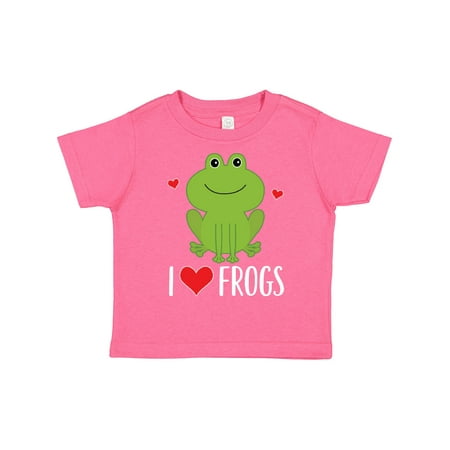 

Inktastic I Love Frogs Gift Toddler Boy or Toddler Girl T-Shirt