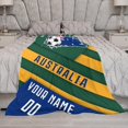 thumbnail image 5 of Custom Blanket for Bed Fans Gift Soccer City Winter Summer Fleece Throw Blankets Personalized Name & Number, 40"x50", 50"x60", 70"x80", 5 of 5