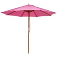 thumbnail image 2 of Northlight Outdoor Patio Market Umbrella with Wooden Pole - 8.5' - Pink, 2 of 5