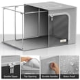 thumbnail image 5 of Sorbus Storage Bins with Metal Frame - Stackable & Foldable Clothes Organizer Bags - Oxford Fabric Storage Containers with Large Clear Window & Carry Handles Organization for Bedding Linen & Clothing, 5 of 5