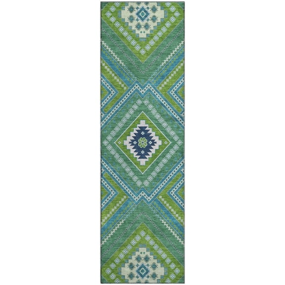 Dalyn Rugs Premium Machine Washable Mayfield AMF1010 Lime 2'3" x 7'6" Runner Rug