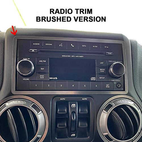AMERICAN CAR 141011 DASH TRIM KIT RADIO STAINLESS STEEL RING 1PC