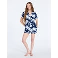 thumbnail image 3 of Joyspun Women's Dreamy Soft Collection Notch Collar Top and Shorts Pajama Set, 2-Piece, Sizes XS-3X, 3 of 6