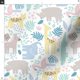 Spoonflower Fabric - Safari Animal Nursery Girl Pastel Mammals Gender