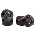 thumbnail image 1 of RC Wheel Hub, Zinc Alloy and Steel Universal RC Wheel Rim Set with Screws for Replacement Black,White,Titanium,Silver, 1 of 7