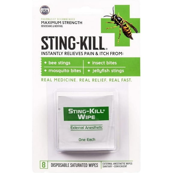 UVUBXT Health Enterprises Sting Kill Maximum Strength 8CT Pack of 1