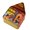 B, variant on QLUEWX Halloween House Shaped Candy Tin Box, 6.9" Halloween Pumpkin Desk Storage Box for Organizing, Candy Holder Halloween Party Decoration, Halloween Decor for Kids & Adult Party Supplies