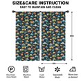 thumbnail image 2 of Blackout Kids Curtains,Dark Blue Cartoon Vehicles Tree Pattern Childrens Insulated Curtains Set Of 2,Bedroom Essentials,Toddler Room Decor 42"x84", 2 of 5