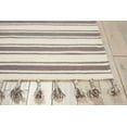thumbnail image 4 of Nourison Solano Boho Striped Ivory/Grey 4' x 6'6" Area Rug, (4' x 7'), 4 of 6