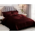 thumbnail image 2 of 1 Piece Luxury Vintage Ruffle Pattern Comforter By D.N.G. BEDDINGS Premium Super Soft, All Season, 800 Thread Count 100% Egyptian Cotton King/California King Size Wine Color, 2 of 8