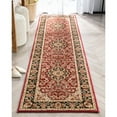 thumbnail image 7 of Noble Medallion Red Green Ivory Light Blue Black Persian Floral Oriental Formal Traditional Area Rug Shed Free Modern Contemporary Transitional Soft Living Dining Room Rug, 7 of 7