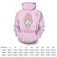 thumbnail image 4 of Kuromi And My Melody Hoodie 3D Print Pullover Hooded Long Sleeve Sweatshirts Tops Blouse with Pocket for Mens Womens, 4 of 6
