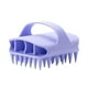 thumbnail image 1 of Cepillo masajeador de cuero cabelludo para champú, compacto, limpieza profunda para cabello húmedo y seco. Violeta, 1 of 7