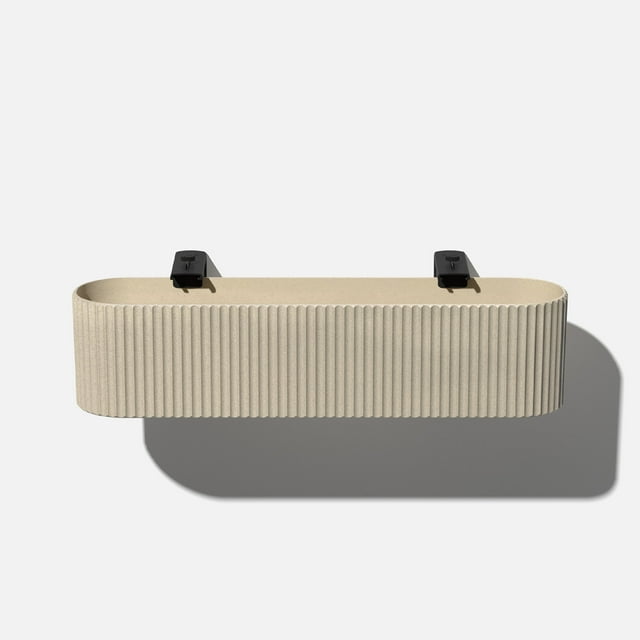 Veradek Demi Series Jardinière de Rambarde 36 Pouces en Plastique-Pierre - (Sable/1 Paquet)