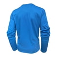 thumbnail image 5 of Men's T-Shirts Long Sleeve Crew Neck Henley Shirts Lightweight Blue Tee Shirt with Button Workout Shirts for Men, 5 of 6