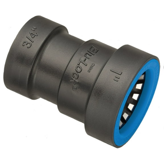 Hydro-Rain Blu-Lock Coupler Adapter-Size:1" x 3/4"