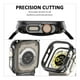 thumbnail image 3 of Correa Para Apple Watch, Eslabones de Acero Inoxidable con Case de Vidrio, Compatible con Todas las Series, 3 of 4