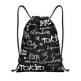 thumbnail image 1 of Fotbe Travel The World Bolsa Mochila con Cordón Estampada, Bolsa de Gimnasio Deportiva, Bolsa Cinch, Bolsa con Cordón para Hombres y Mujeres-Medium, 1 of 6