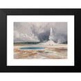 thumbnail image 2 of Thomas Moran 14x11 Black Modern Framed Museum Art Print Titled - The Castle Geyser, Upper Geyser Basin, Yellowstone National Park (1874), 2 of 5