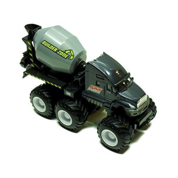 maisto fresh metal builder zone quarry monster black concrete mixer