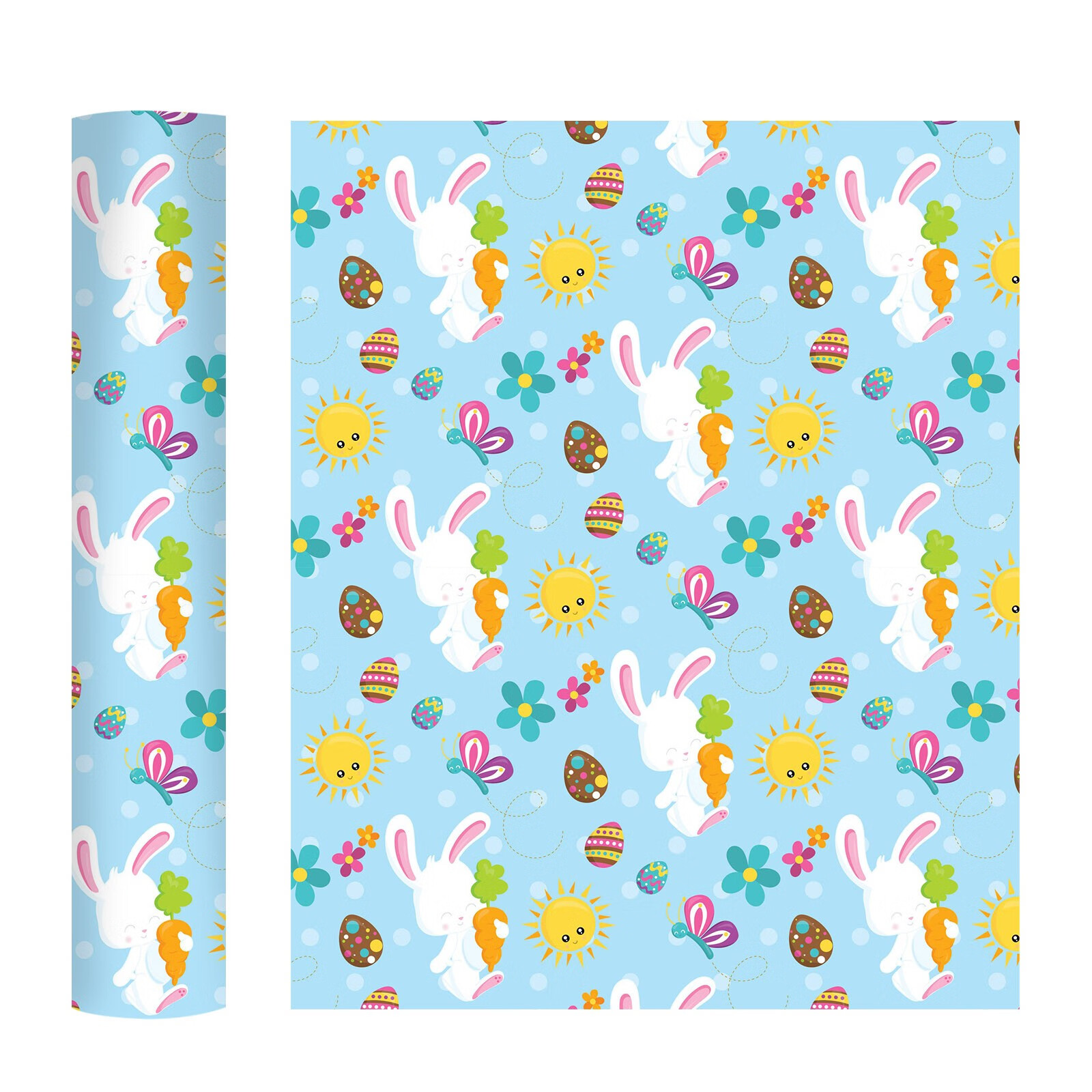 Easter Decorations Happy Easter Day Heat Transfer Vinyl HTV Iron on Vinyl Bundle Bundle Suitable for Shirts Patterns Plastic D, Size: One size, Clear