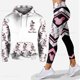 thumbnail image 1 of Sudadera con capucha 3D de Mickey Mouse para mujer, conjunto de pantalones de chándal de Yoga de Mickey Mouse, Leggings de Yoga de Disney, chándal de moda, 1 of 4