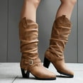 thumbnail image 5 of Women's Extra Wide Calf Knee High Boots Wide Width Slouchy Knee High Boots, 5 of 9