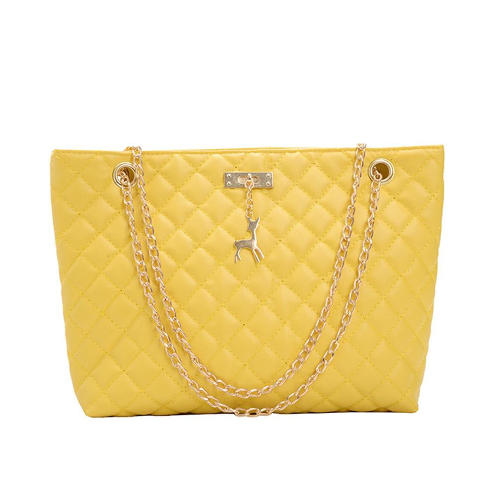 Large Yellow Leather Handbag | lupon.gov.ph
