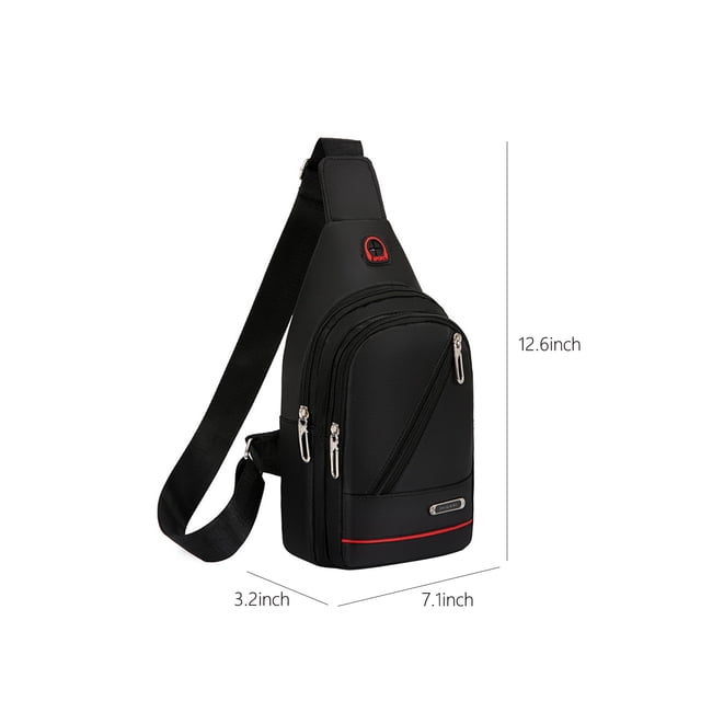 Bolsas para las Mujeres Bolso Pequeño de Hombro Transversal, Bolso de Viaje de Hombro de Pecho, Bolso de Día Casual, Bolso Transversal, Bolso de Agua de Agujero de Auriculares de Hombres Y Mujeres Bol