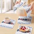 thumbnail image 5 of 4th of July Pot Holders for Kitchen Heatproof Potholder, 2 Pack American Star Blue Ombre Independence Day Hot Pads Multipurpose Oven Pads Cloth Potholders Trivet for Cooking and Baking, 5 of 8